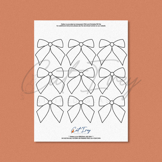 Ribbons Stained Glass Pattern Digital Download